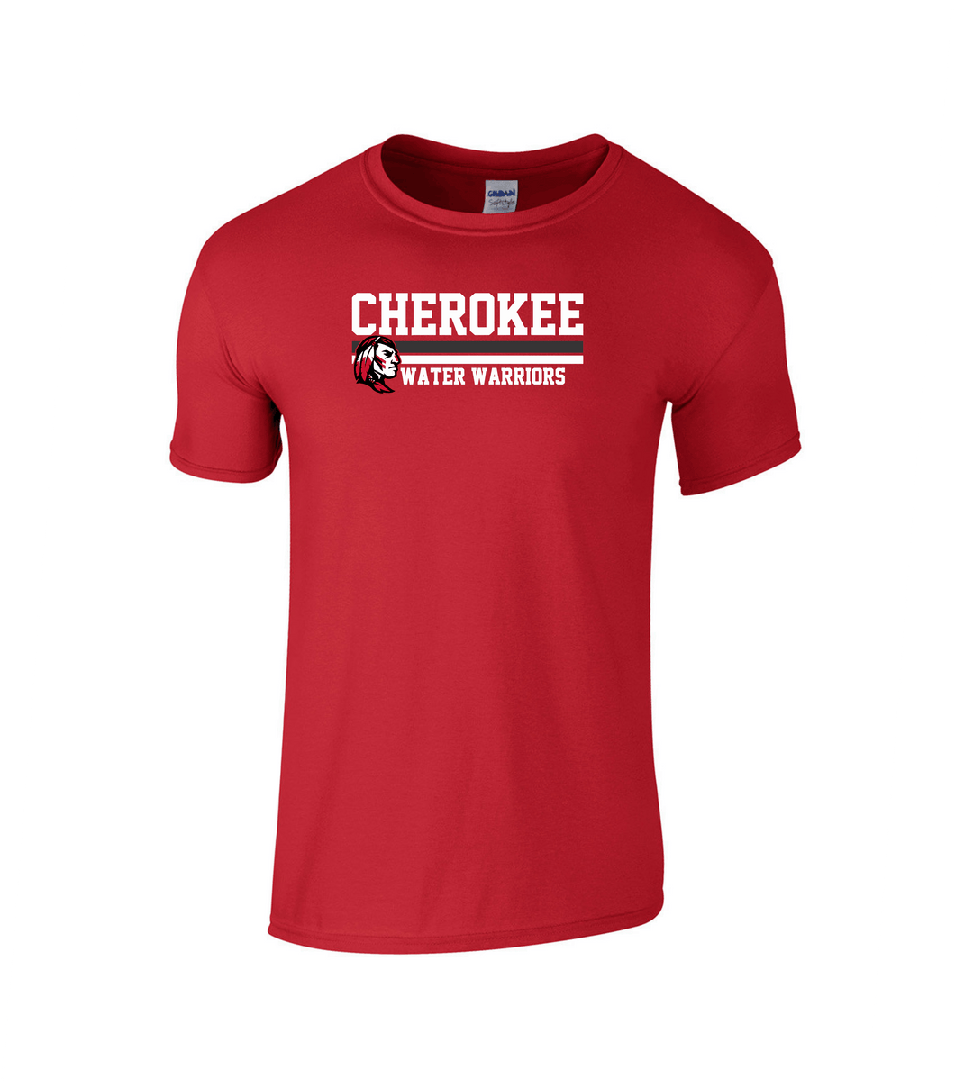 CHS-SD-401-2 - Gildan Adult Softstyle T-Shirt - Cherokee Warrior Water Warriors Logo