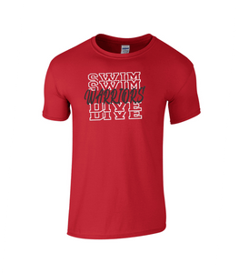 CHS-SD-401-3 - Gildan Adult Softstyle T-Shirt - Warriors Swim Dive Logo