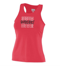 Load image into Gallery viewer, CHS-SD-513-1 - Augusta Ladies Poly/Spandex Solid Racerback Tank - Warriors Swim &amp; Dive Logo