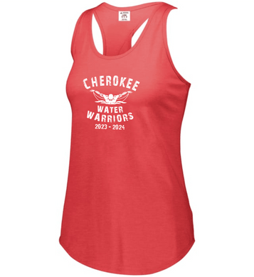 CHS-SD-514-1 - Augusta Ladies Lux Tri-Blend Tank - Cherokee Water Warriors Logo