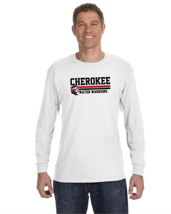 CHS-SD-456-2 - Jerzees 5.6 oz. DRI-POWER® ACTIVE Long-Sleeve T-Shirt - Cherokee Warrior Water Warriors Logo