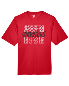 CHS-SD-423-3 - Team 365 Zone Performance Short Sleeve T-Shirt -  Warrior's Swim & Dive Logo