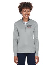Load image into Gallery viewer, CHS-WRES-107-4 - UltraClub Cool &amp; Dry Sport Quarter-Zip Pullover - Warriors Wrrestling Logo