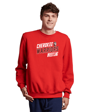 CHS-WRES-302-5 - Russell Athletic Unisex Dri-Power Crewneck Sweatshirt - Cherokee Warriors Logo