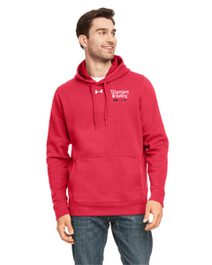 CHS-WRES-304-4 - Under Armour Hustle Pullover Hooded Sweatshirt - Warriors Wrestling Logo