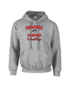 CHS-WRES-306-3 - Gildan-Hoodie - Cherokee Warriors Wrestling Logo