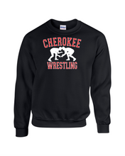 Load image into Gallery viewer, CHS-WRES-307-2 - Gildan Crew Neck Sweatshirt - Cherokee Wrestling Logo