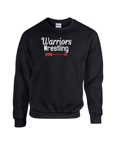 CHS-WRES-307-4 - Gildan Crew Neck Sweatshirt - Warriors Wrestling Logo