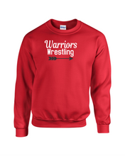 Load image into Gallery viewer, CHS-WRES-307-4 - Gildan Crew Neck Sweatshirt - Warriors Wrestling Logo