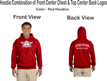 Load image into Gallery viewer, CHS-WRES-308-1-COMBO - Gildan-Hoodie - Cherokee C Wrestling Logo &amp; CHS WRESTLING on the back