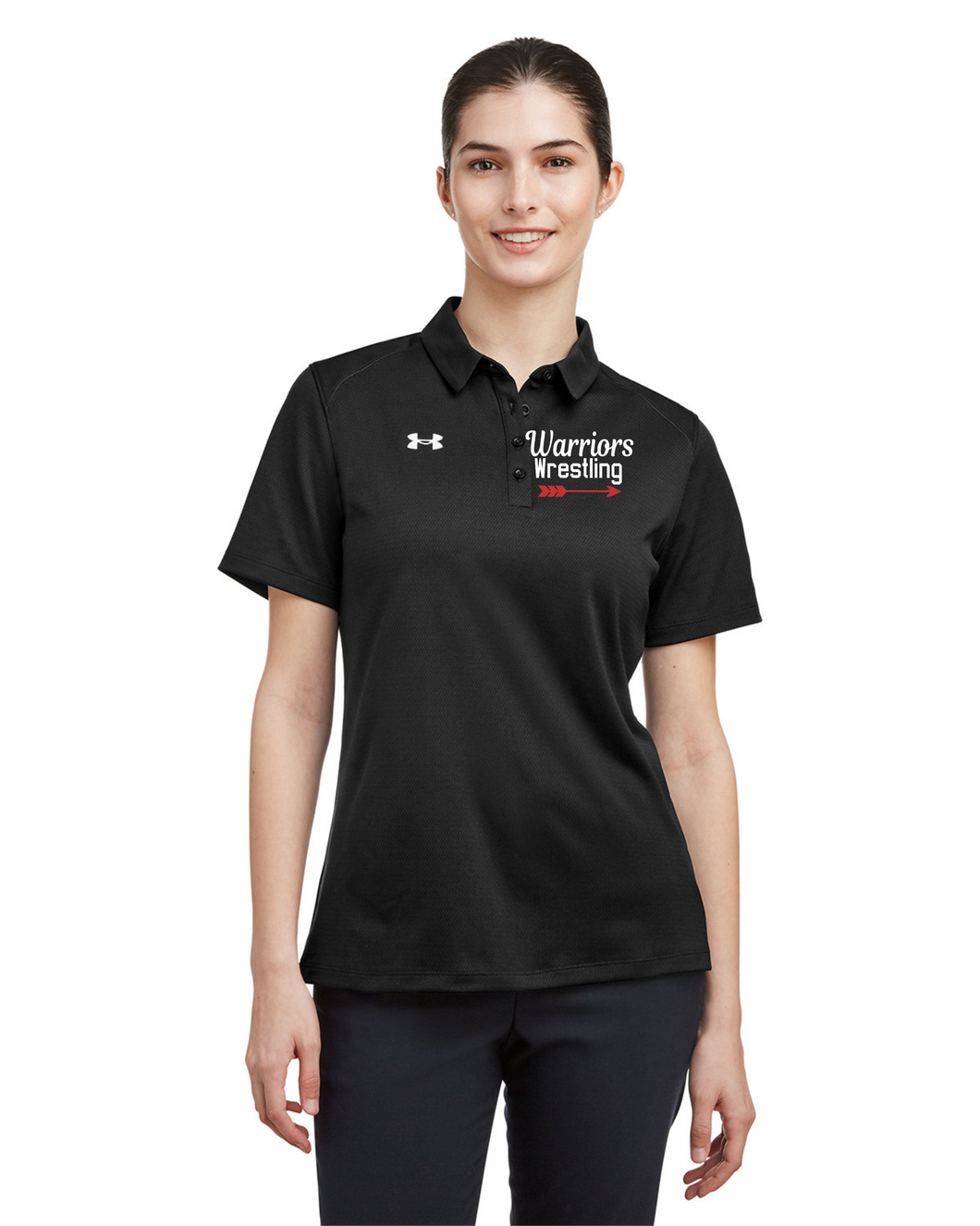 CHS-WRES-503-4 - Under Armour Tech™ Polo - Warrior Wrestling Logo