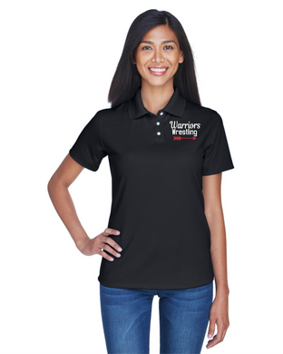 CHS-WRES-507-4 - UltraClub Cool & Dry Stain-Release Performance Polo - Warriors Wrestling Logo