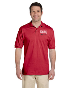 CHS-WRES-507-4 - UltraClub Cool & Dry Stain-Release Performance Polo - Warriors Wrestling Logo