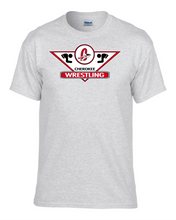 Load image into Gallery viewer, CHS-WRES-515-1- Gildan 50/50 Short Sleeve T-Shirt - Cherokee C Wrestling Logo