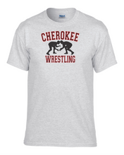 Load image into Gallery viewer, CHS-WRES-515-2- Gildan 50/50 Short Sleeve T-Shirt - Cherokee Wrestling Logo