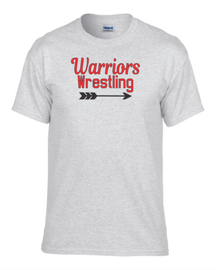 CHS-WRES-515-4- Gildan 50/50 Short Sleeve T-Shirt - Warriors Wrestling Logo