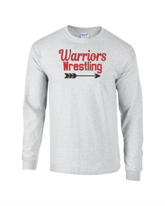 CHS-WRES-516-4 - Gildan 5.5 oz., 50/50 Long-Sleeve T-Shirt - Warriors Wrestling Logo