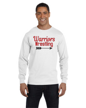 Load image into Gallery viewer, CHS-WRES-516-4 - Gildan 5.5 oz., 50/50 Long-Sleeve T-Shirt - Warriors Wrestling Logo