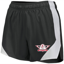 Load image into Gallery viewer, CHS-WRES-728-1 - Holloway Ladies Olympus Shorts (4 Inch Inseam) - Cherokee C Wrestling Logo