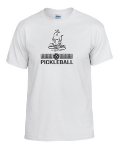 DeerRun-101-1 - Gildan Adult 5.5 oz., 50/50 T-Shirt - Deer Run Pickleball Logo