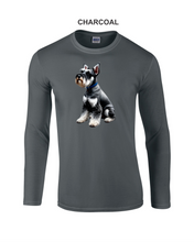 Load image into Gallery viewer, Schnauzer-123 - Gildan Adult Softstyle® Long-Sleeve T-Shirt - Schnauzer Logo