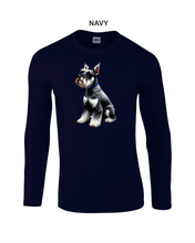 Load image into Gallery viewer, Schnauzer-123 - Gildan Adult Softstyle® Long-Sleeve T-Shirt - Schnauzer Logo