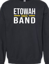 Load image into Gallery viewer, ET-BND-107-2 - Gildan Adult Softstyle® Fleece UNISEX Crew Sweatshirt - Etowah Eagle Band Logo