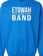 Load image into Gallery viewer, ET-BND-107-2 - Gildan Adult Softstyle® Fleece UNISEX Crew Sweatshirt - Etowah Eagle Band Logo