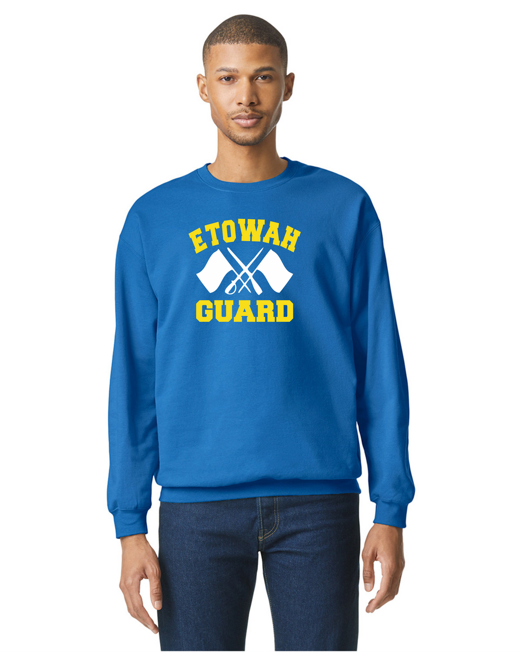 ET-BND-290-4 - Gildan Adult Softstyle® Fleece Crew Sweatshirt - Etowah Guard Logo