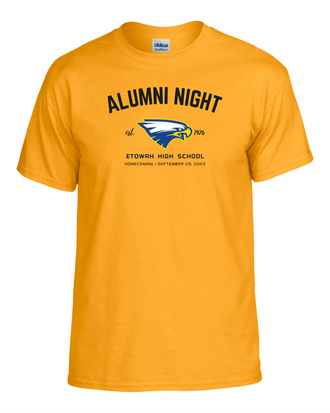 ET-BND-492-ALI - Gildan Adult Softstyle T-Shirt - Etowah 2023 Alumni Logo