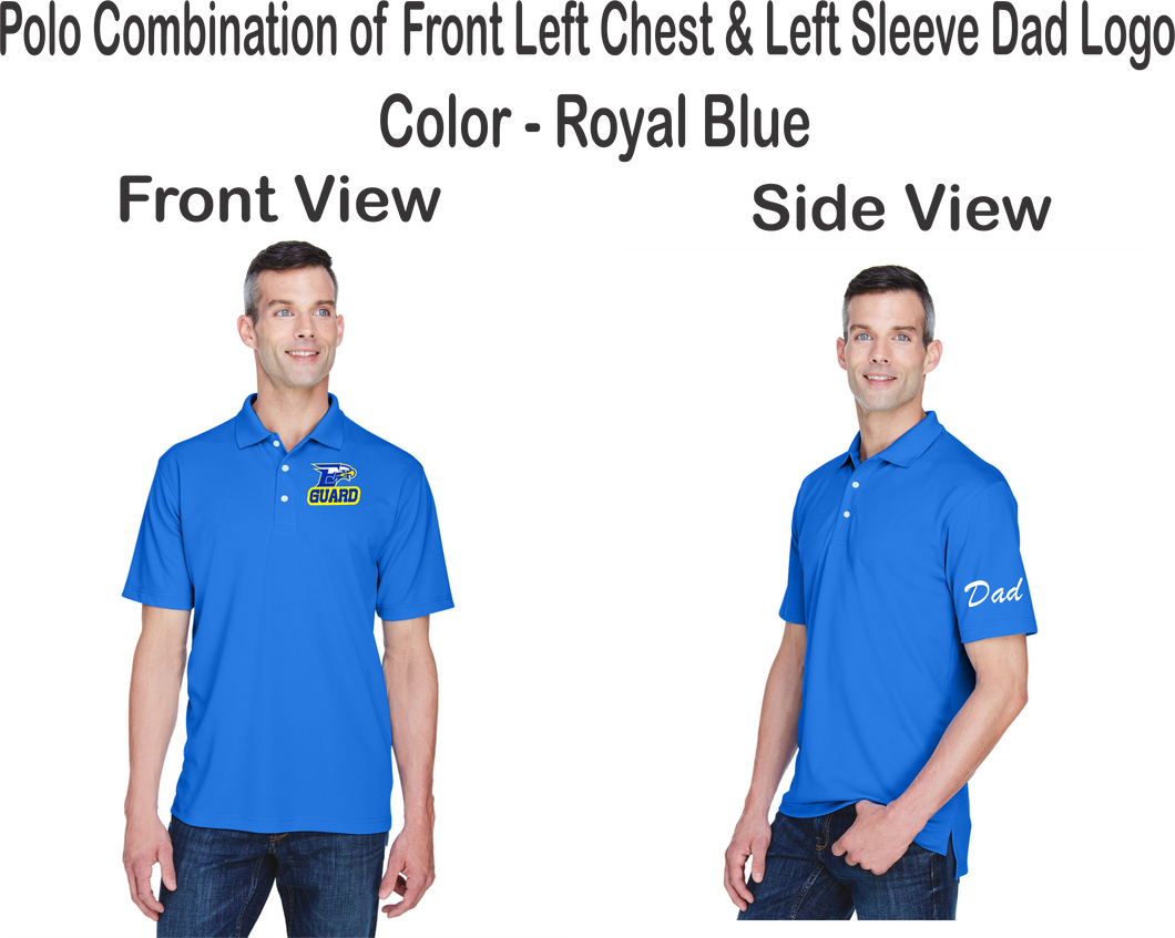 ET-BND-504-Dad - UltraClub Cool & Dry Stain-Release Performance Polo - Etowah Guard & Dad Logos