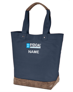 FYZICAL-EMP-945 - Authentic Pigment Canvas Resort Tote - FYZICAL Logo  & Personalized Name