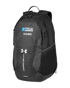 FYZICAL-EMP-976 - Under Armour Hustle Backpack - FYZICAL Logo & Personalized Name