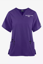 Load image into Gallery viewer, Grace-001 - Cherokee Workwear Collection - Ladies 3 Pocket V-Neck Top
