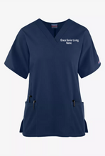 Load image into Gallery viewer, Grace-001 - Cherokee Workwear Collection - Ladies 3 Pocket V-Neck Top