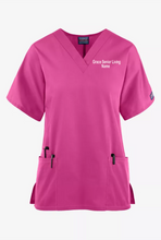 Load image into Gallery viewer, Grace-001 - Cherokee Workwear Collection - Ladies 3 Pocket V-Neck Top