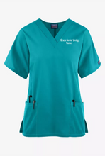 Load image into Gallery viewer, Grace-001 - Cherokee Workwear Collection - Ladies 3 Pocket V-Neck Top