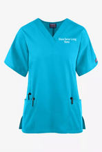 Load image into Gallery viewer, Grace-001 - Cherokee Workwear Collection - Ladies 3 Pocket V-Neck Top