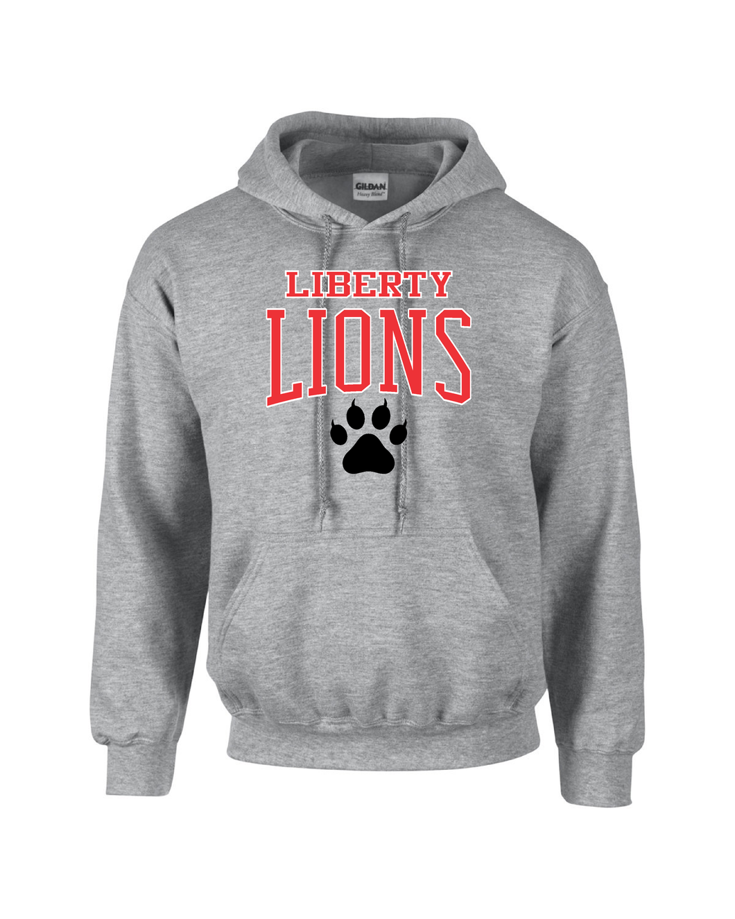 LIB-PTA-306-7 - Gildan-Hoodie - Liberty Lion Paw Logo