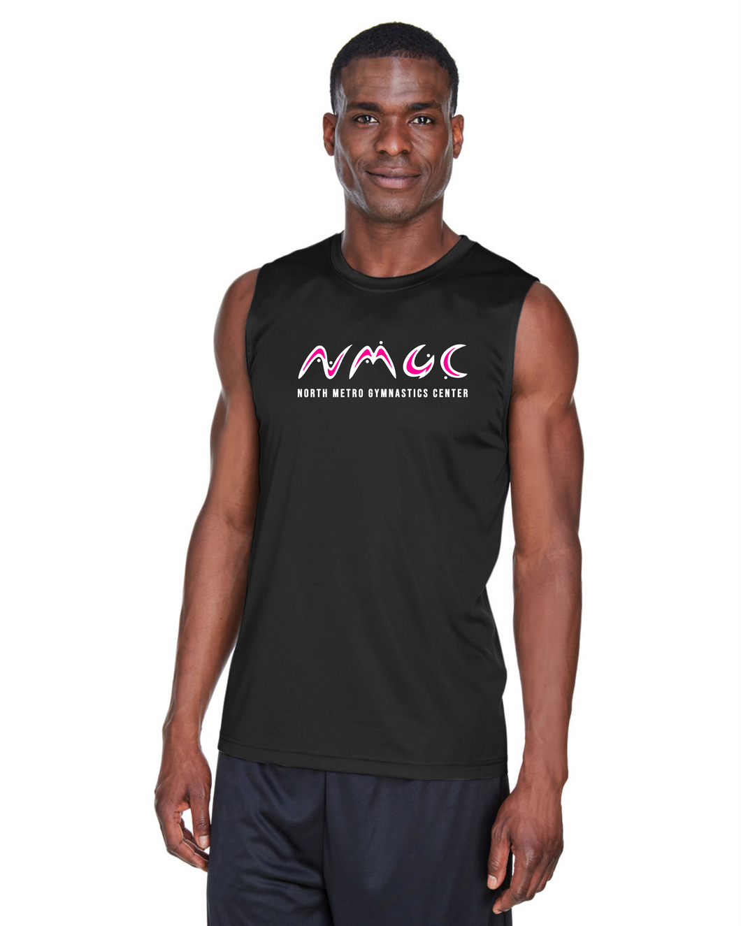 NMGC-625-1 - Team 365 Zone Performance Muscle T-Shirt - NMGC Main Logo