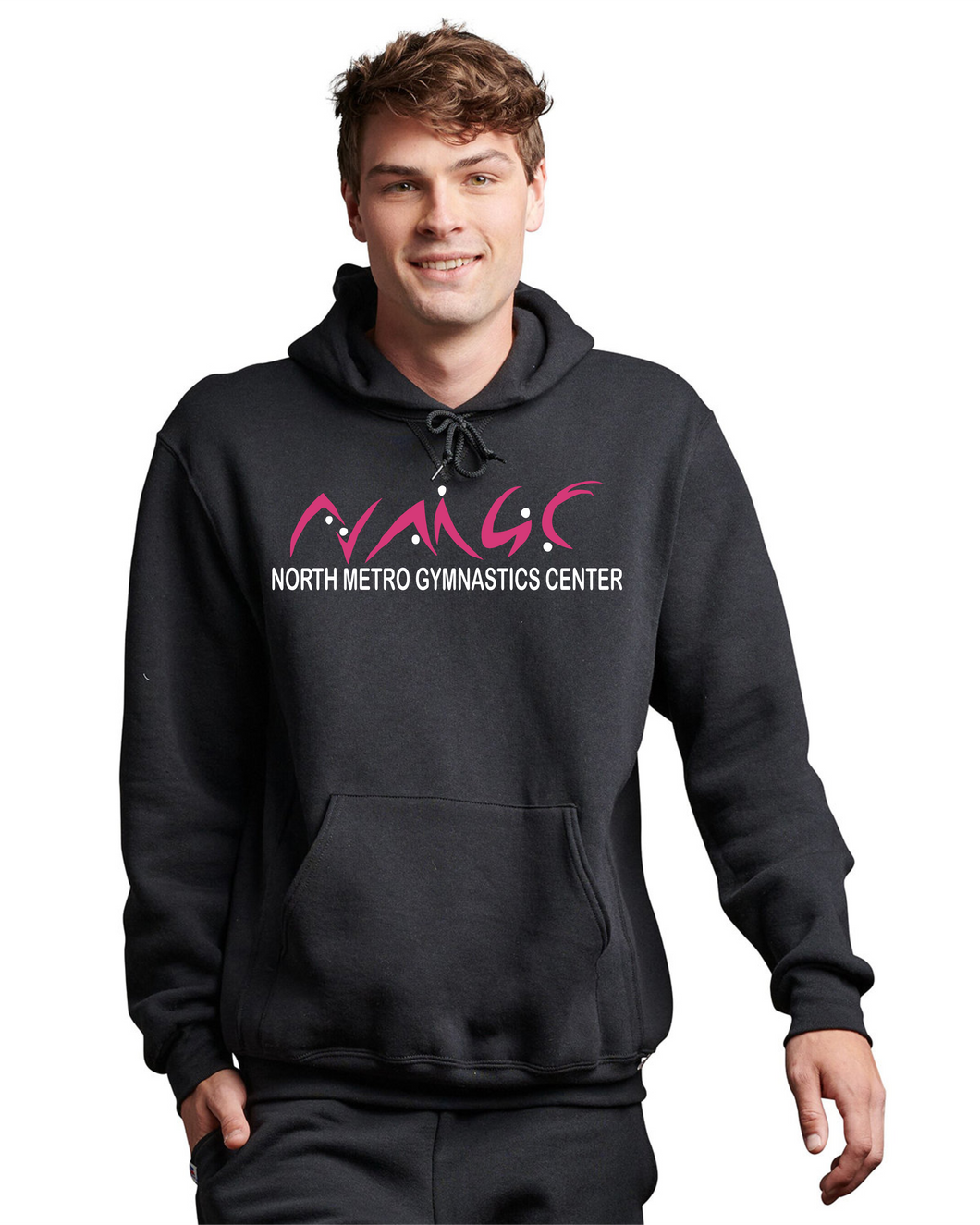 NMGC-301-1 - Russell Athletic Unisex Dri-Power® Hooded Sweatshirt - NMGC Main Logo