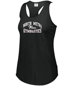 NMGC-512-11 - Augusta Ladies Lux Tri-Blend Tank - North Metro Gymnastics Mom Logo