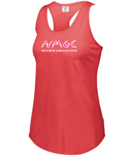 Load image into Gallery viewer, NMGC-512-1 - Augusta Ladies Lux Tri-Blend Tank - North Metro Gymnastics Main Logo
