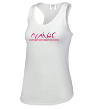 Load image into Gallery viewer, NMGC-512-1 - Augusta Ladies Lux Tri-Blend Tank - North Metro Gymnastics Main Logo