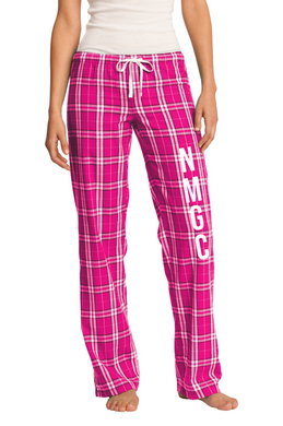 NMGC-720-9 - District Ladies Flannel Plaid Pants - NMGC Pants Logo