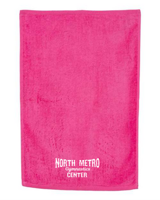 NMGC-931-1 - Hemmed Hand Towel - Q-Tees - NMGC Main Logo
