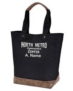 NMGC-945-4 - Authentic Pigment Canvas Resort Tote - NMGC Main Logo & Personalized Name
