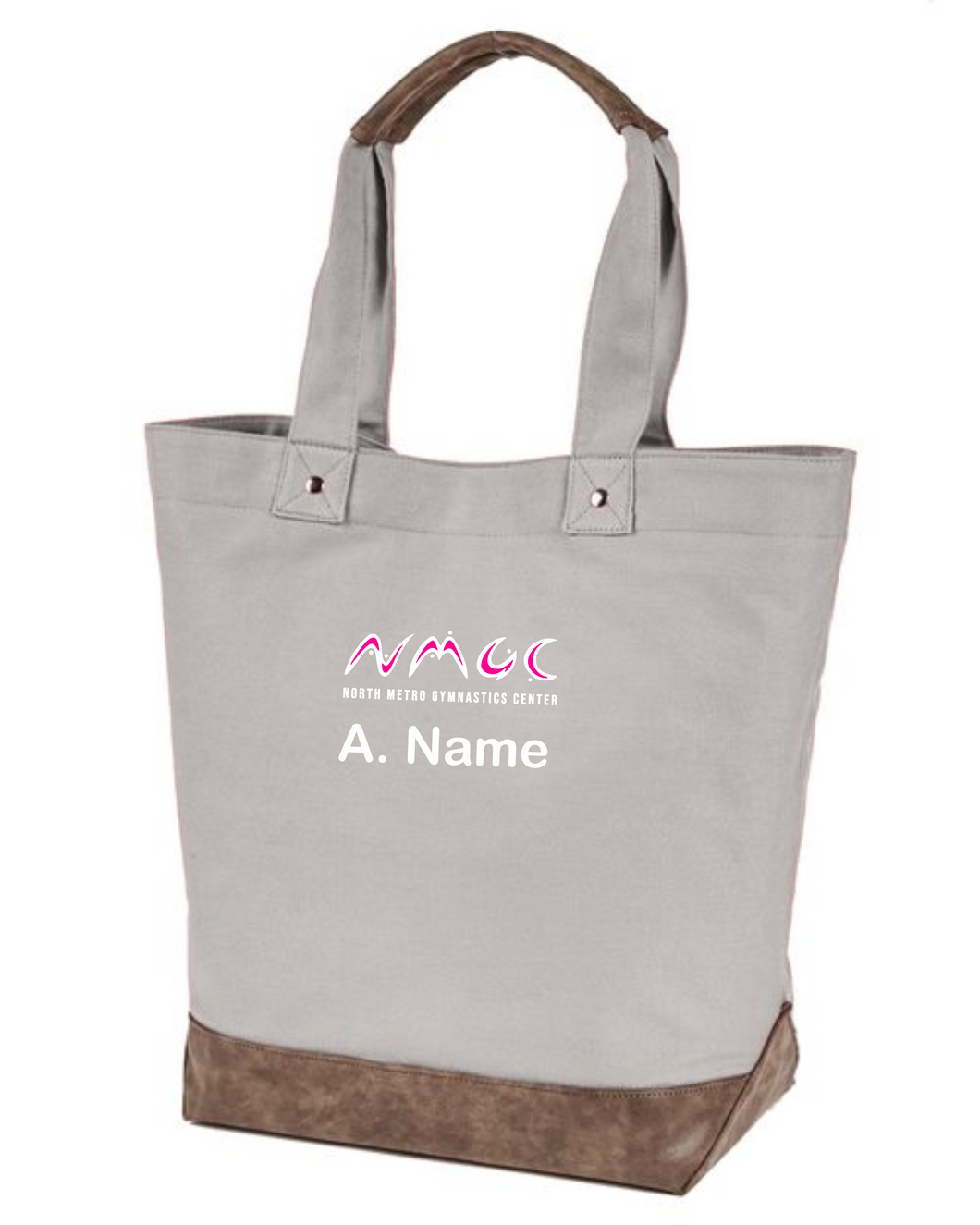 NMGC-945-1 - Authentic Pigment Canvas Resort Tote - NMGC Main Logo & Personalized Name