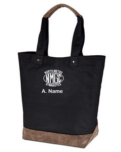 NMGC-945-4 - Authentic Pigment Canvas Resort Tote - NMGC Eclipse Logo & Personalized Name