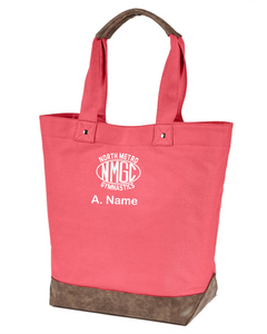 NMGC-945-4 - Authentic Pigment Canvas Resort Tote - NMGC Eclipse Logo & Personalized Name